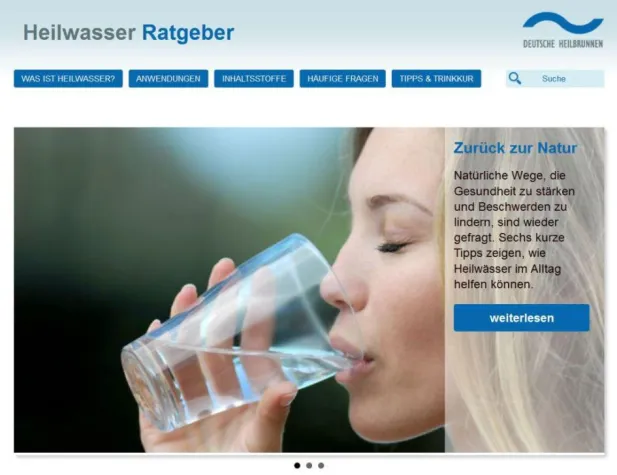 Bild: Heilwasser: Website heilwasser-ratgeber.de bietet praktische Tipps und Informationen