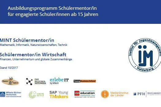 Bild: Jetzt im neuen Schuljahr Schülermentor werden und spannende Workshops, Exkursion uvm. mitgestalten!
