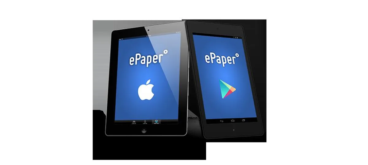 Die 1000°ePaper App kann als Demo App im Google Play und Apple Store heunter geladen werden