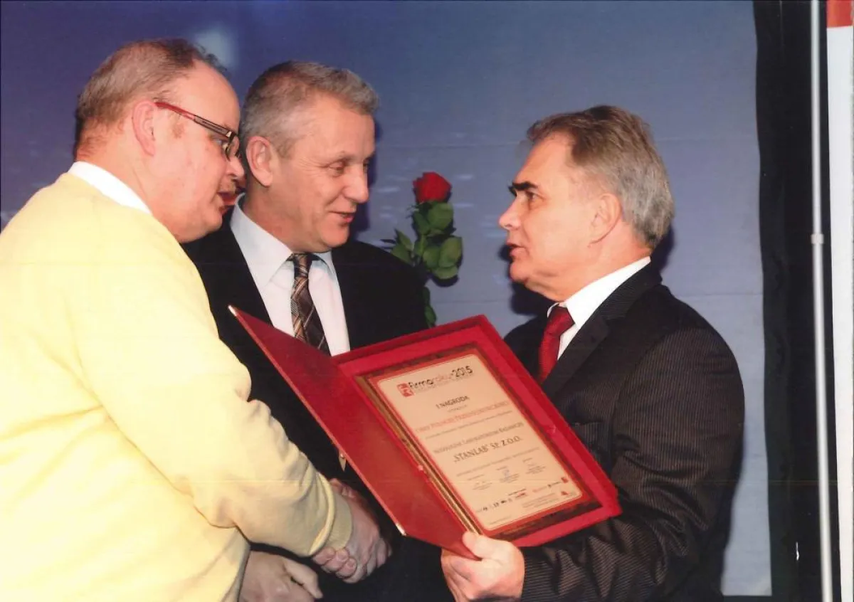 v.l.: Dr. Stanislawski, Inhaber Stanlab - Marek Hoppe, Geschäftsführer Stanlab - Andrzej Malinowski