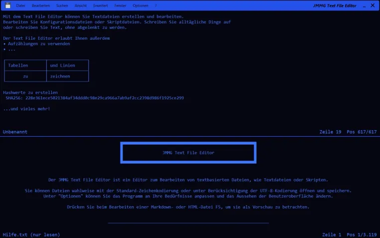 JMMG Text File Editor: Neue Version mit umfangreicher Markdown-Unterstützung Bild: JMMG Text File Editor: Neue Version mit umfangreicher Markdown-Unterstützung