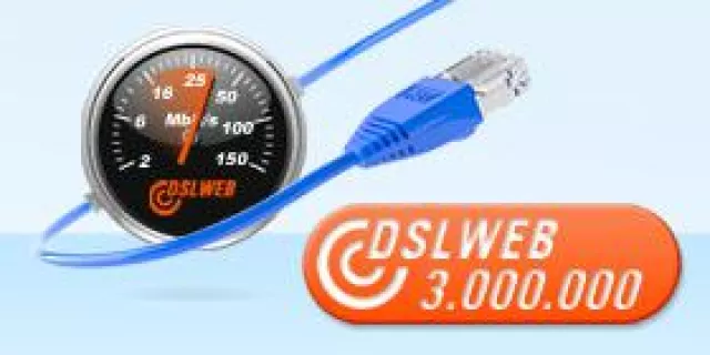 Bild: DSL Speedtest: Mehr als 3 Millionen Messungen auf DLSWEB.de