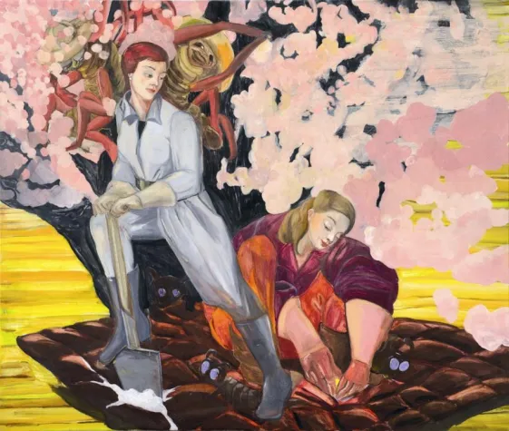 Bild: Ausstellungseröffnung ROSA LOY: Das Auge sieht mit. Bilder und Zeichnungen 2007-2010