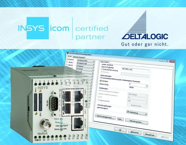 Bild: Deltalogic wird zertifizierter Insys-icom-Partner
