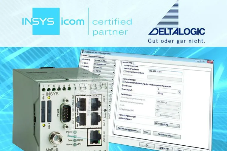 Bild: Deltalogic wird zertifizierter Insys-icom-Partner