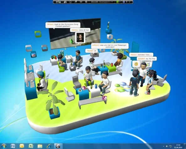 Bild: Erster 3D-Chat für Windows Live Messenger