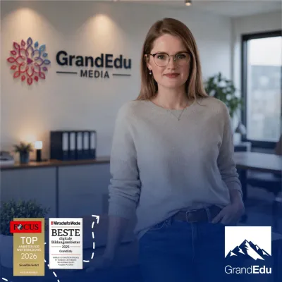 GrandEdu-Media-Dozentin Ramona-Alexandra Bahne ist Kandidatin für den Studienpreis „Tutorin des Jahres 2027“ Bild: GrandEdu-Media-Dozentin Ramona-Alexandra Bahne ist Kandidatin für den Studienpreis „Tutorin des Jahres 2027“