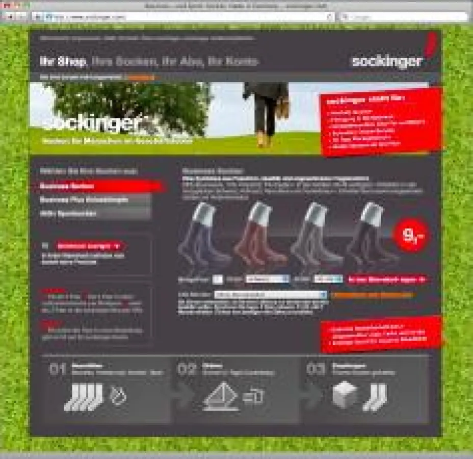 Der Online-Shop von sockinger