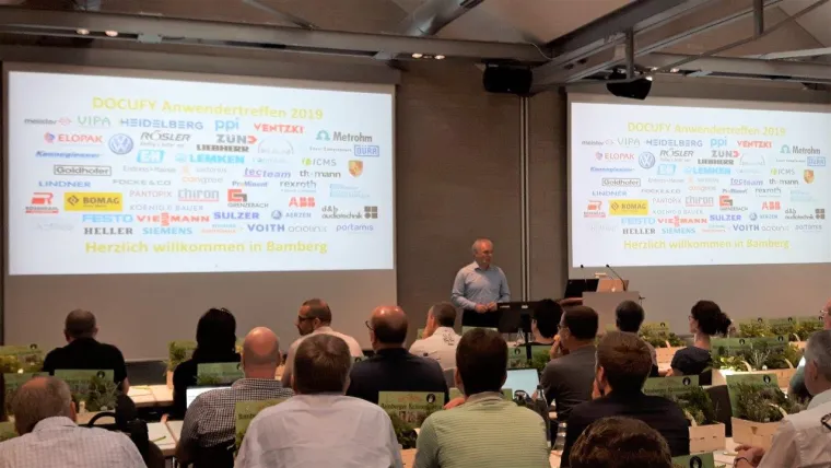 Bild: 10. Anwendertreffen bei DOCUFY in Bamberg