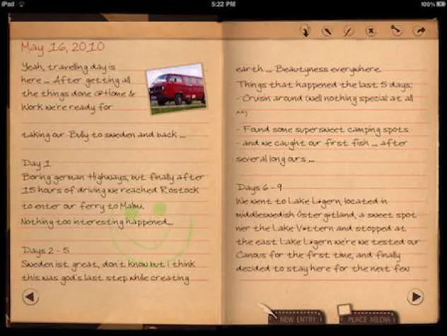 Bild: Appmaker e.K. veröffentlicht „Mein Tagebuch HD 1.2“ für das iPad