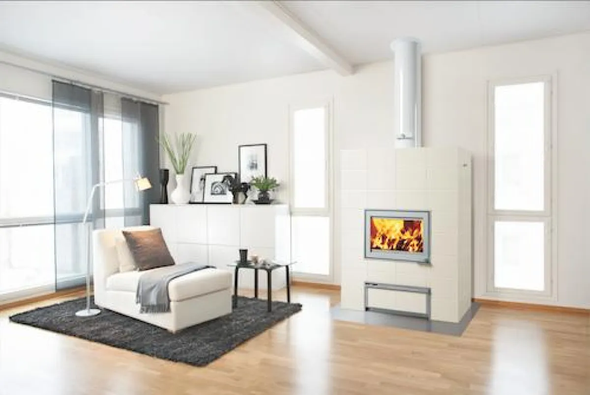 Tulikivi Kaminofen Valkia Nammi in Weiss