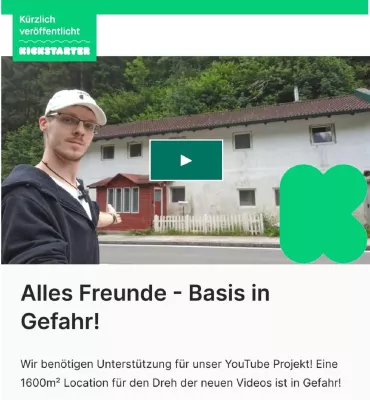 Bild: Rettung des "Alles Freunde"-Hausprojekts: Unterstützung durch Kickstarter-Kampagne benötigt