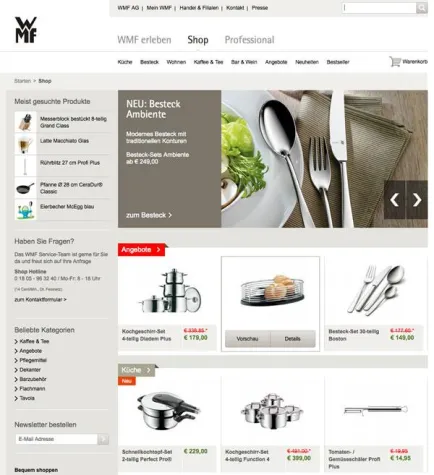 Magento Gold-Partner TechDivision realisiert Relaunch von WMF.de auf Basis von Magento & TYPO3 in Rekordzeit Bild: Magento Gold-Partner TechDivision realisiert Relaunch von WMF.de auf Basis von Magento & TYPO3 in Rekordzeit