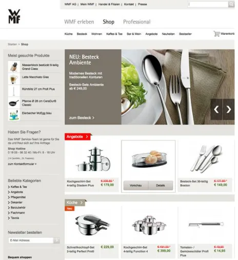 Magento Gold-Partner TechDivision realisiert Relaunch von WMF.de auf Basis von Magento & TYPO3 in Rekordzeit Bild: Magento Gold-Partner TechDivision realisiert Relaunch von WMF.de auf Basis von Magento & TYPO3 in Rekordzeit