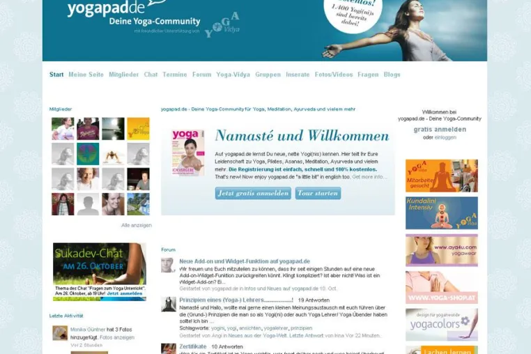 Bild: Zum Yoga surfen - deutsche Yoga-Community genießt große Beliebtheit