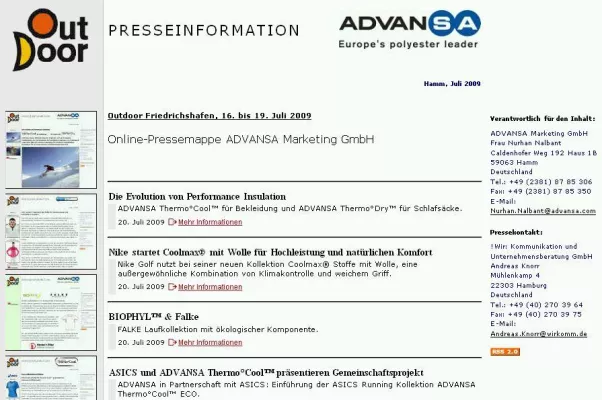 Bild: ADVANSA präsentiert Neuheiten und Neuigkeiten auf der Outdoor Messe Friedrichshafen