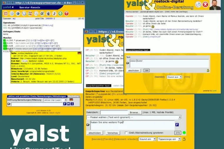 Bild: yalst-LiveSupportTool 5.0 – Ihr Webseiten-Besucher steht im Mittelpunkt