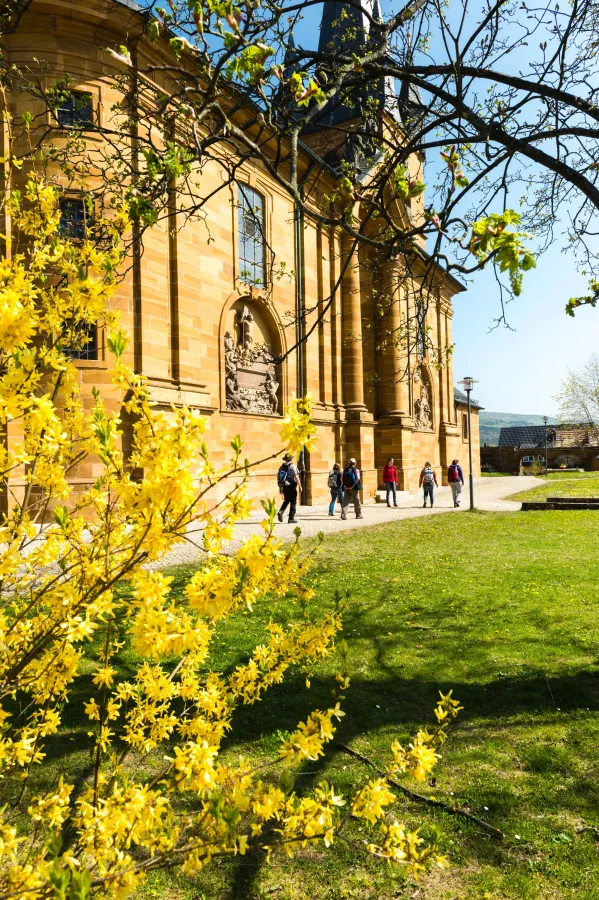 Kunst und Kultur gibt es auf geführten Wanderungen in der Fränkischen Toskana zu entdecken. (© Flussparadies Franken / A. Hub)