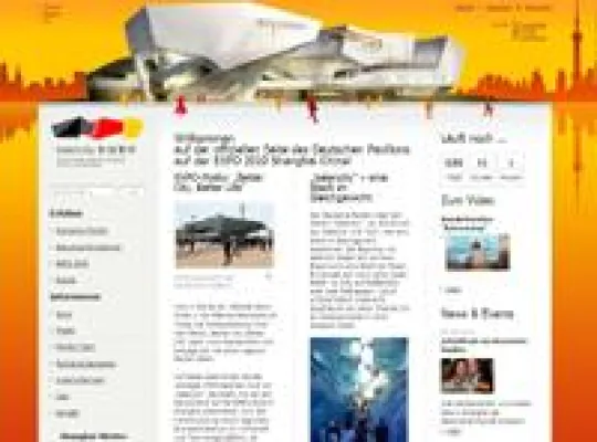 avenit realisiert Webpräsenz für den Deutschen Expo-Pavillon 2010 Bild: avenit realisiert Webpräsenz für den Deutschen Expo-Pavillon 2010
