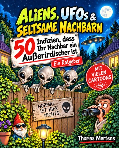 Ist Ihr Nachbar ein Alien? Neues Cartoonbuch enthüllt 50 verdächtige Indizien Bild: Ist Ihr Nachbar ein Alien? Neues Cartoonbuch enthüllt 50 verdächtige Indizien