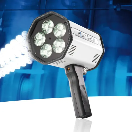 Bild: HELIO-STROB tripLED – das hochleistungs-LED-Stroboskop für den industriellen Einsatz