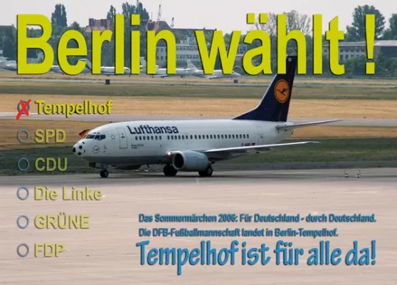 Nachnutzungskonzept für den Flughafen Tempelhof Bild: Nachnutzungskonzept für den Flughafen Tempelhof
