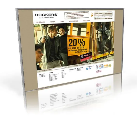 TechDivision realisiert Dockers-Onlineshop auf Basis von Magento Bild: TechDivision realisiert Dockers-Onlineshop auf Basis von Magento