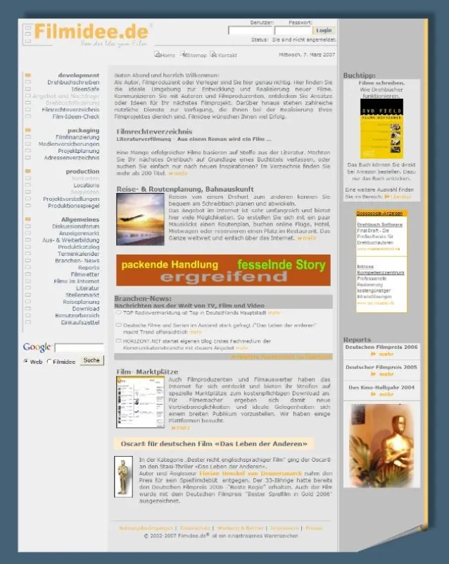 Filmidee.de - neues Design
