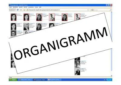 Bild: Organigramm-Erstellung online für kleine Unternehmen mit einfachem Tool des Institut Ritter