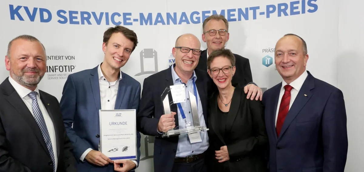 Die Gewinner des KVD Service-Management-Preises 2019
