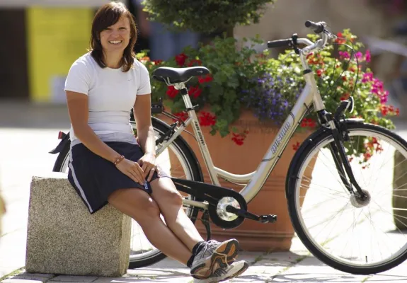 Bild: Mit dem Rad in der Großstadt