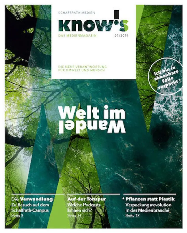 Titel des Medienmagazins know!s, Ausgabe 1/2019
