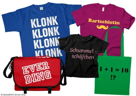 Bild: Bartschistin zum Unwort des Jahres 2012 bei Spreadshirt gekürt