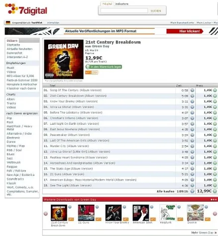 Bild: 7digital und Warner Music geben paneuropäisches MP3-Abkommen bekannt