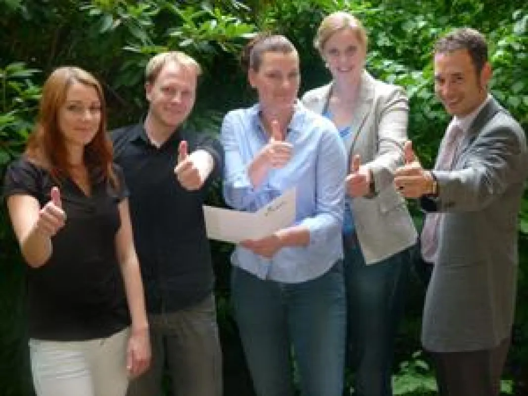 Marcus Staudacher (r.) und das Team der Formel Zeitarbeit.