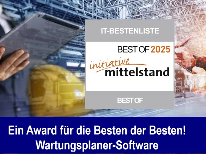 Wartungsplaner im Ranking der erfolgreichsten Wartungsmanagement Lösungen Bild: Wartungsplaner im Ranking der erfolgreichsten Wartungsmanagement Lösungen