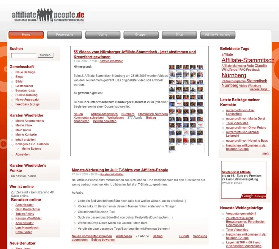 Affiliate-People.de - Community für die Partnerprogrammbranche