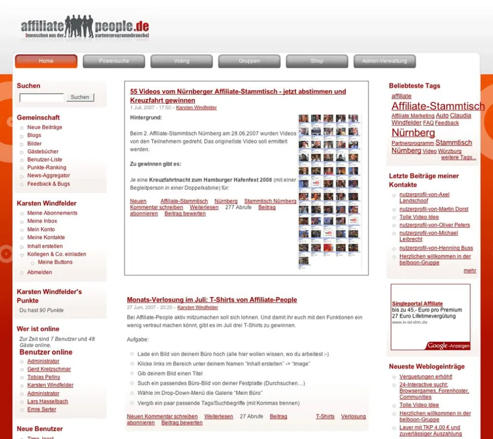 Affiliate-People.de - Community für die Partnerprogrammbranche