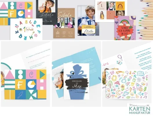 Abc-Schützen: Einschulungskarten zum Grundschulstart - fröhliche Designs im Handumdrehen selbst erstellen Bild: Abc-Schützen: Einschulungskarten zum Grundschulstart - fröhliche Designs im Handumdrehen selbst erstellen
