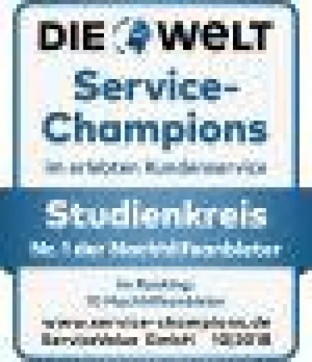 Studienkreis ist zum sechsten Mal in Folge Service-Champion. Bild: Studienkreis ist zum sechsten Mal in Folge Service-Champion.