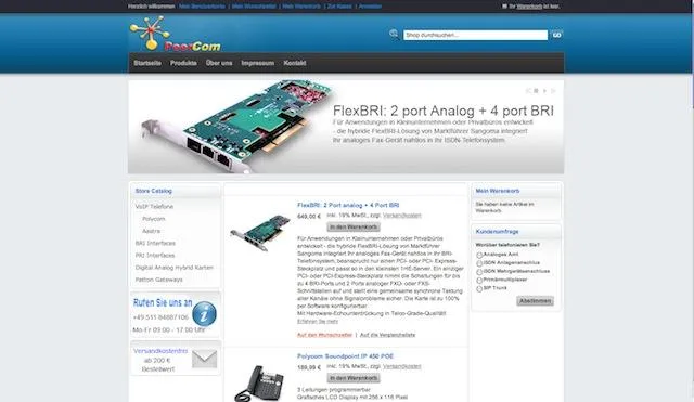 Bild: Peercom eröffnet VoIP-Onlinestore