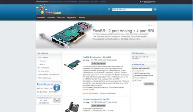 Bild: Peercom eröffnet VoIP-Onlinestore