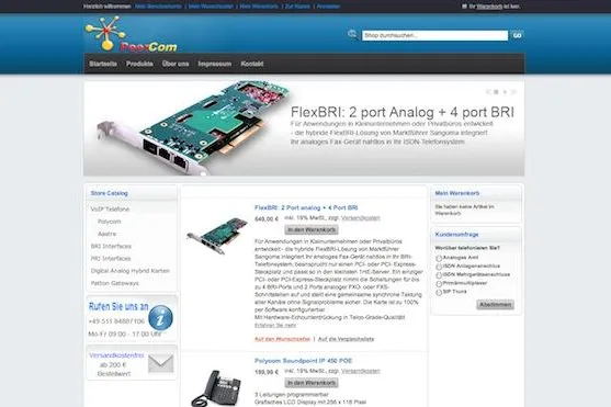 Peercom eröffnet VoIP-Onlinestore Bild: Peercom eröffnet VoIP-Onlinestore