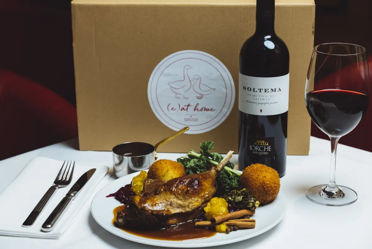 Ente und Gans (e)at home (© www.brasserieamgendarmenmarkt.de)
