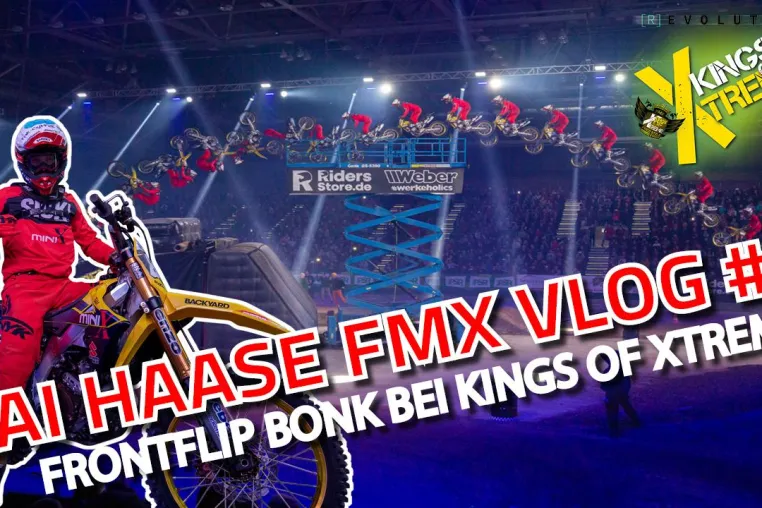Weber #Werkeholics FMX Rider Kai Haase zeigt seinen einzigartigen Frontflip Bonk bei den Kings of Xtreme Bild: Weber #Werkeholics FMX Rider Kai Haase zeigt seinen einzigartigen Frontflip Bonk bei den Kings of Xtreme