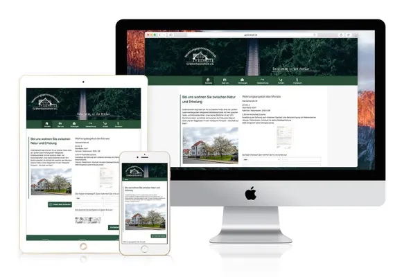 Bild: WG Gräfenhainichen eG - responsiver Relaunch mit TYPO3