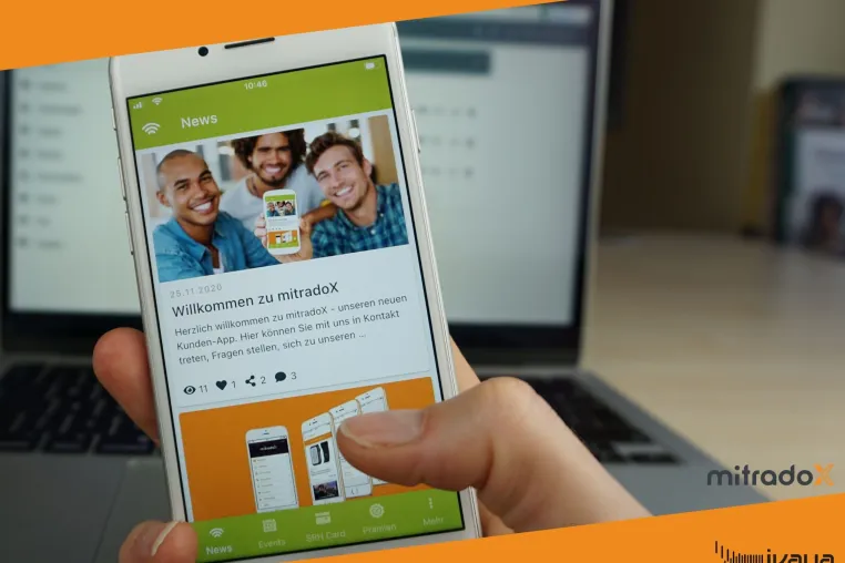 Bild: Die App mitradoX ermöglicht Campusleben trotz Corona