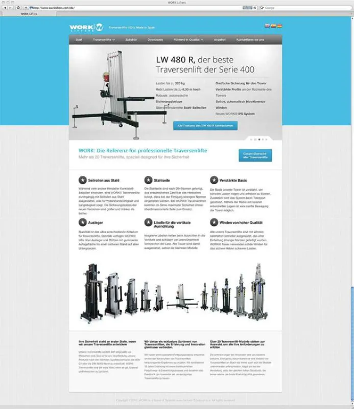 Neue Homepage von WORK (Foto: LMP, frei zur Veröffentlichung bei Namensnennung)