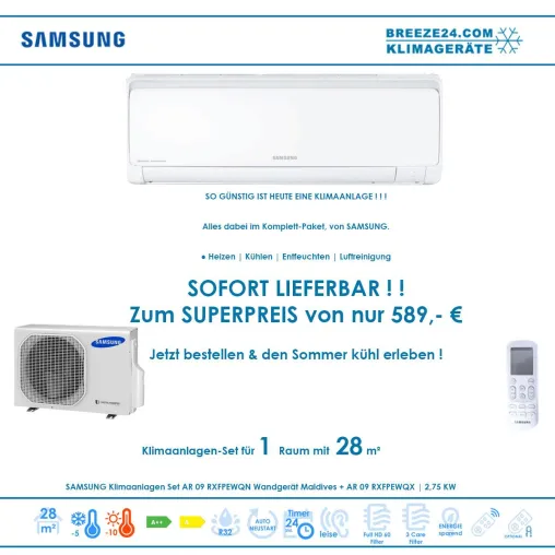 Bild: ? KLIMAANLAGEN - SET VON SAMSUNG FÜR 1 ZIMMER MIT BIS ZU 28 M²