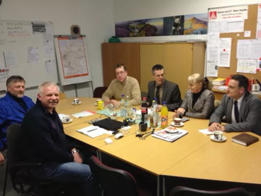 Bild: CDU Merzig traf Betriebsrat von Drahtcord